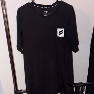 Hurley Black Short Sleeve Tee with White Logo